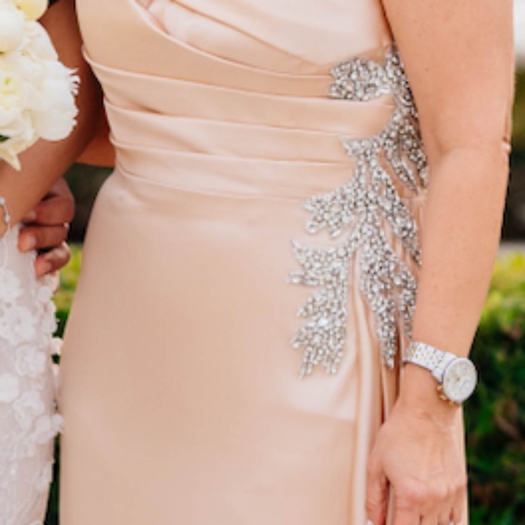 Champagne Portia & Scarlett PS22122 Evening Dress - Picture 8 of 9